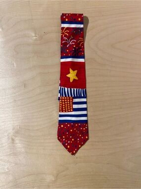 Save the Children Red Stars & Stripe Necktie  (U)